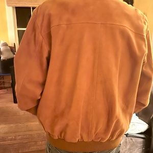 Jack Nicholas Suede Bomber Jacket